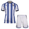 Camisola + Calções Real Sociedad Criança Equipamento 1ª 2025-26